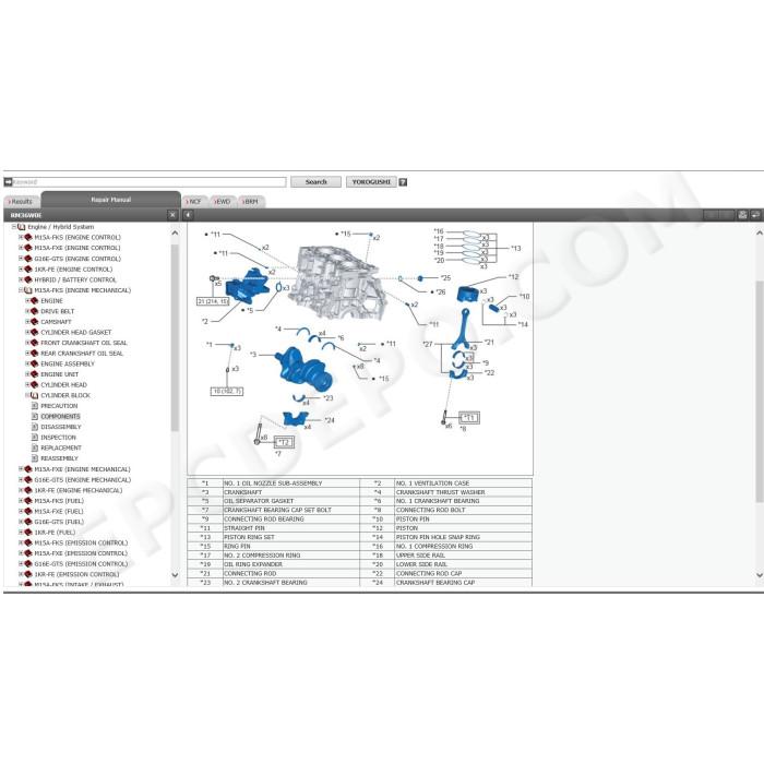 TOYOTA YARIS 2020 - 2025 SERVICE & REPAIR MANUAL